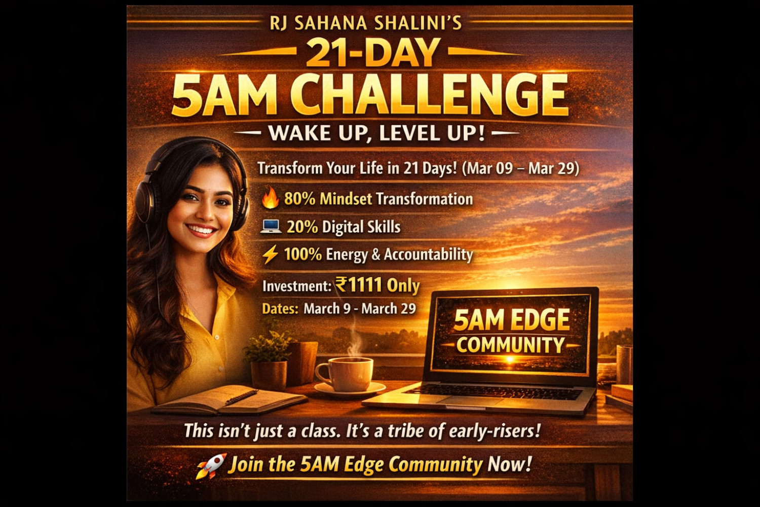 21 Days 5-AM Challenge